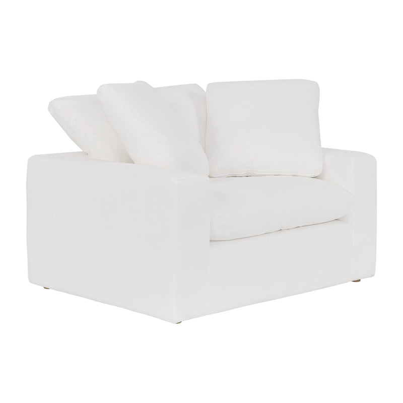 Liberty 51.5" Upholstered Chair and a Half in Pearl - Furniture City (CA)l