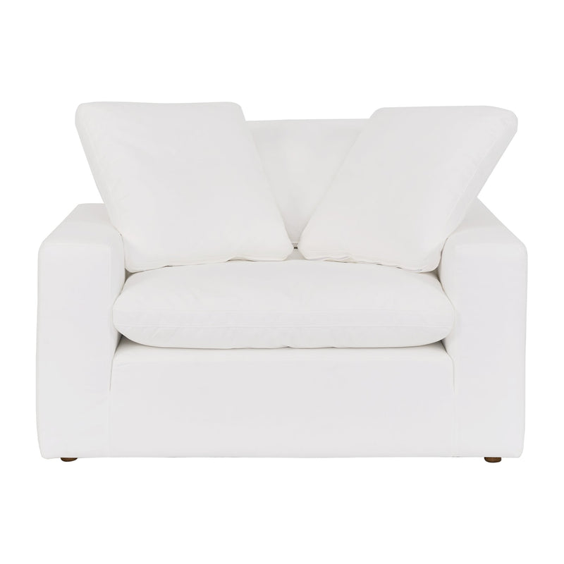 Liberty 51.5" Upholstered Chair and a Half in Pearl - Furniture City (CA)l