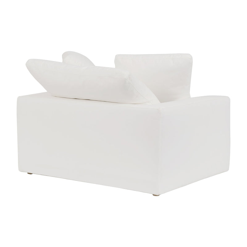Liberty 51.5" Upholstered Chair and a Half in Pearl - Furniture City (CA)l