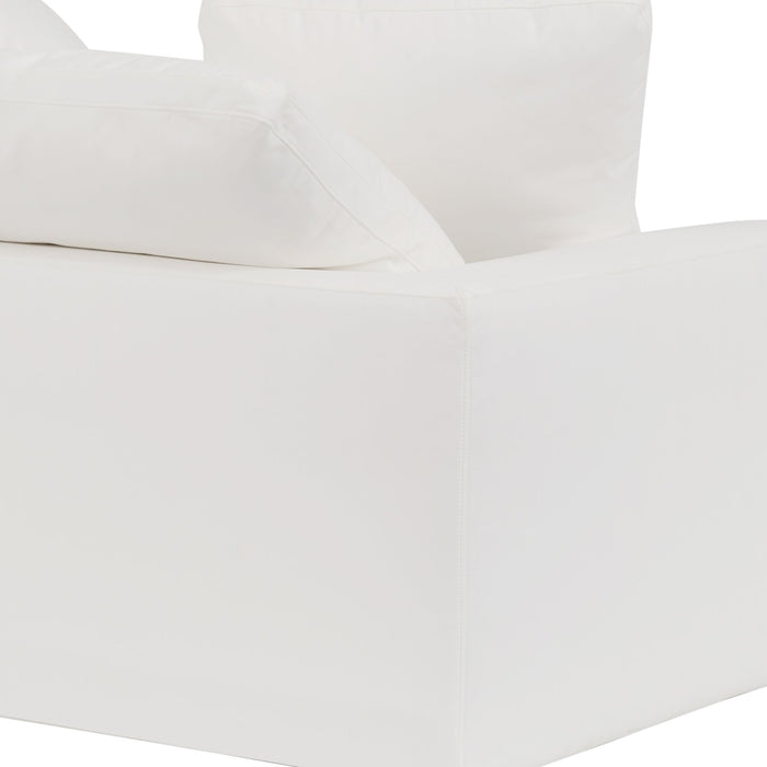 Liberty 51.5" Upholstered Chair and a Half in Pearl