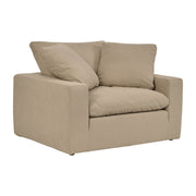 Liberty 51.5" Upholstered Chair and a Half in Sahara Brown - Furniture City (CA)l