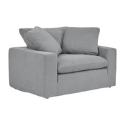 Liberty 51.5" Upholstered Chair and a Half in Slate Gray - Furniture City (CA)l
