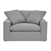Liberty 51.5" Upholstered Chair and a Half in Slate Gray - Furniture City (CA)l
