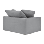 Liberty 51.5" Upholstered Chair and a Half in Slate Gray - Furniture City (CA)l