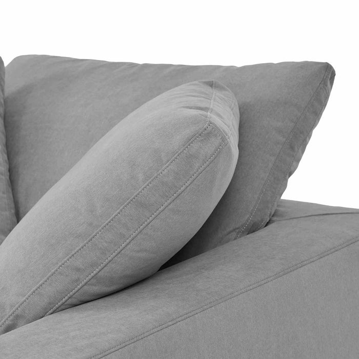 Liberty 51.5" Upholstered Chair and a Half in Slate Gray