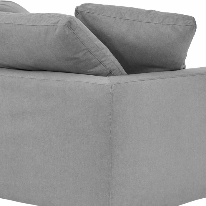 Liberty 51.5" Upholstered Chair and a Half in Slate Gray