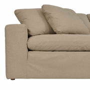 Liberty 96.5" Upholstered Sofa in Sahara Brown - Furniture City (CA)l