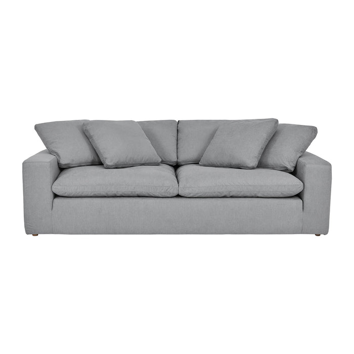 Liberty 96.5" Upholstered Sofa in Slate Gray