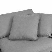 Liberty 96.5" Upholstered Sofa in Slate Gray - Furniture City (CA)l