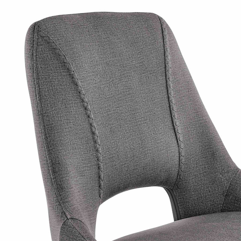 Lexi Dining room Accent Chair in Gray Velvet and Black Finish - Set of 2 - Furniture City (CA)l