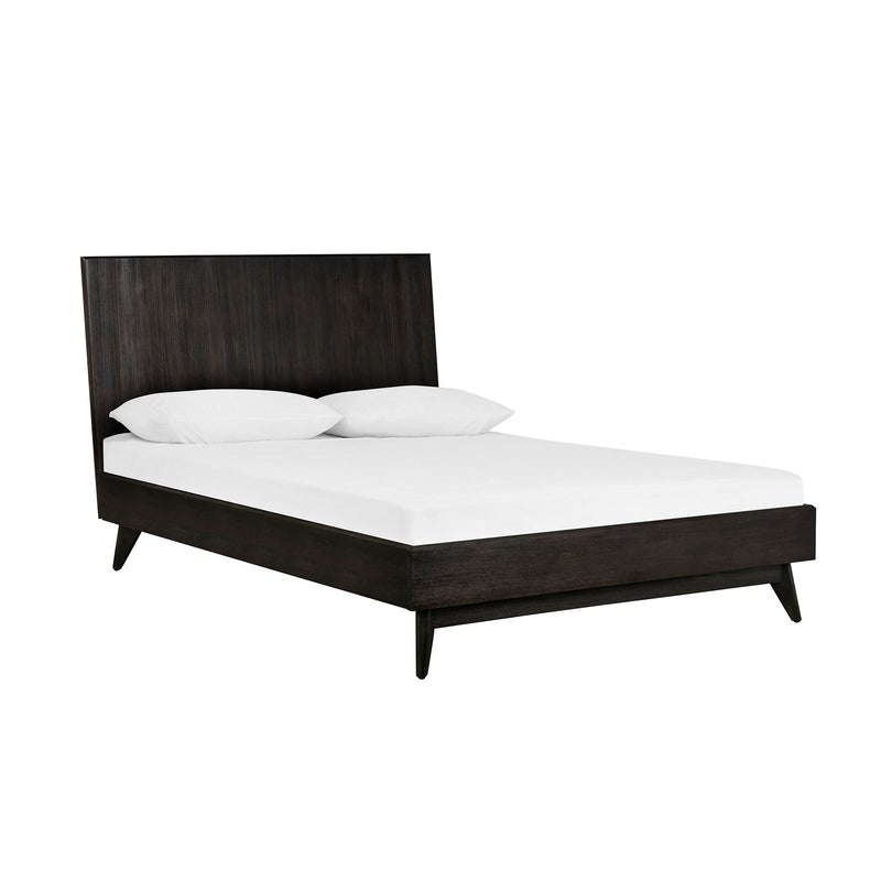 Baly Acacia Mid-Century Platform Queen Bed - Furniture City (CA)l