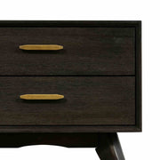 Baly Acacia Mid-Century 2 Drawer Night stand - Furniture City (CA)l