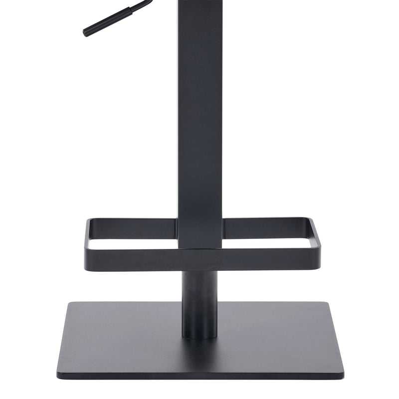 Legacy Adjustable Height Swivel Gray Faux Leather and Black Metal Bar Stool - Furniture City (CA)l
