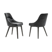Lileth Charcoal Upholstered Dining Chair - Set of 2 - Furniture City (CA)l