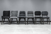 Lileth Charcoal Upholstered Dining Chair - Set of 2 - Furniture City (CA)l
