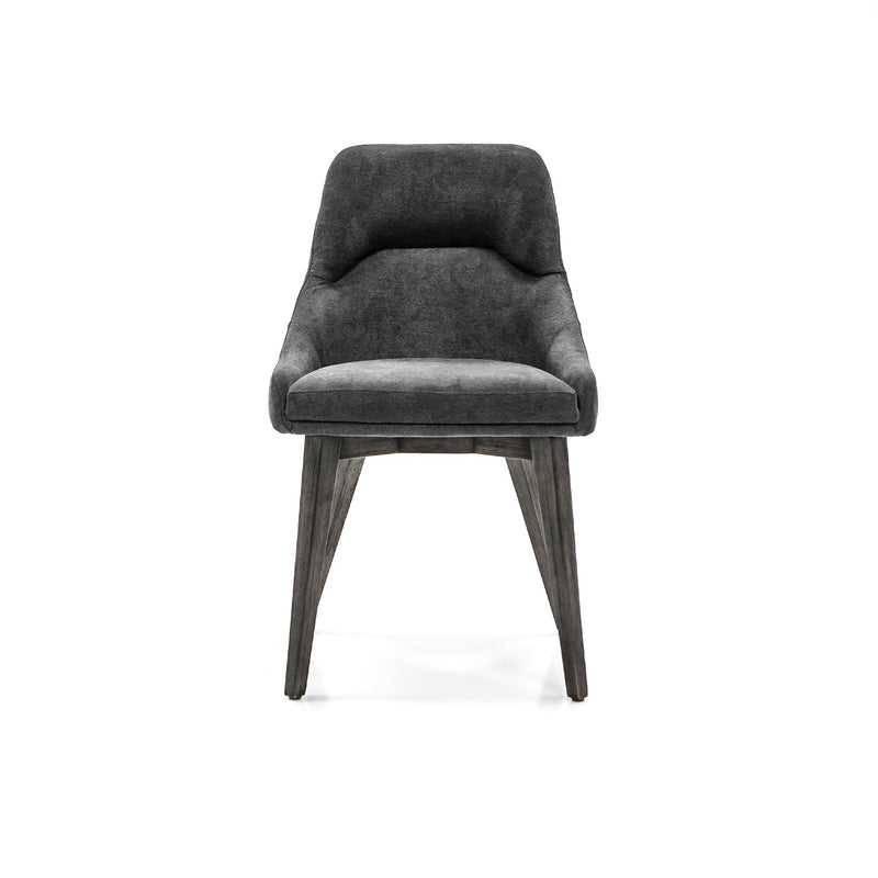 Lileth Charcoal Upholstered Dining Chair - Set of 2 - Furniture City (CA)l