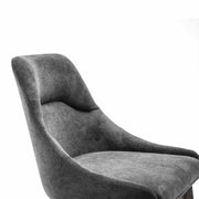 Lileth Charcoal Upholstered Dining Chair - Set of 2 - Furniture City (CA)l