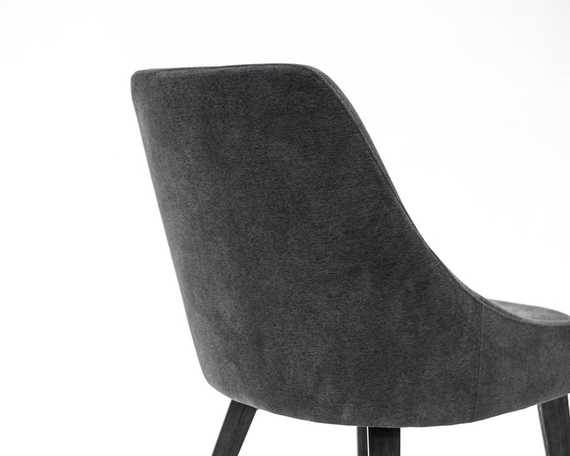 Lileth Charcoal Upholstered Dining Chair - Set of 2 - Furniture City (CA)l