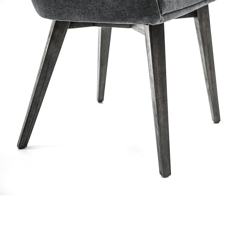 Lileth Charcoal Upholstered Dining Chair - Set of 2 - Furniture City (CA)l