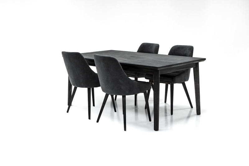 Lileth Charcoal Upholstered Dining Chair - Set of 2 - Furniture City (CA)l