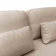 Lilou 77" Beige Fabric Sofa with Antique Brass Metal Legs - Furniture City (CA)l