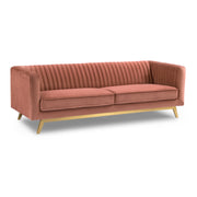 Liv Modern Blush Velvet Sofa - Furniture City (CA)l