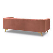 Liv Modern Blush Velvet Sofa - Furniture City (CA)l