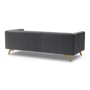 Liv Modern Dark Gray Velvet Sofa - Furniture City (CA)l