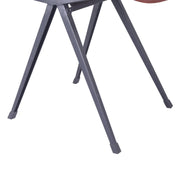 Levi Industrial Dining Chair in Black Metal with Wood Seat and Back - Set of 2 - Furniture City (CA)l