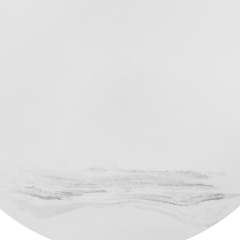 Loxley White Marble Coffee Table with Black Metal Base - Furniture City (CA)l