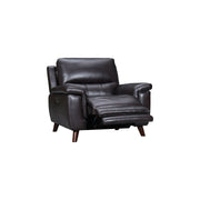 Lizette Brown Leather Power Recliner with USB - Furniture City (CA)l
