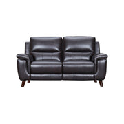 Lizette 65" Brown Leather Power Recliner Loveseat with USB - Furniture City (CA)l