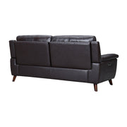 Lizette 78" Brown Leather Power Recliner Sofa with USB - Furniture City (CA)l