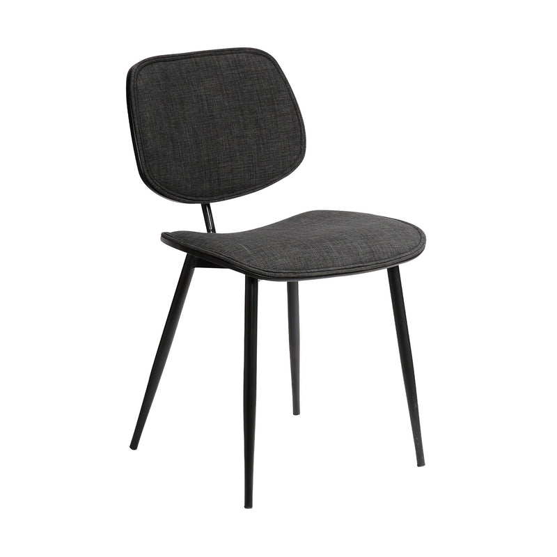 Lizzy Charcoal Modern Dining Accent Chairs - Set of 2 - Furniture City (CA)l