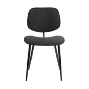 Lizzy Charcoal Modern Dining Accent Chairs - Set of 2 - Furniture City (CA)l