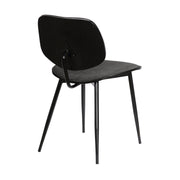 Lizzy Charcoal Modern Dining Accent Chairs - Set of 2 - Furniture City (CA)l