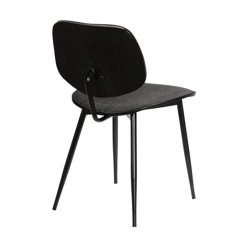 Lizzy Charcoal Modern Dining Accent Chairs - Set of 2 - Furniture City (CA)l