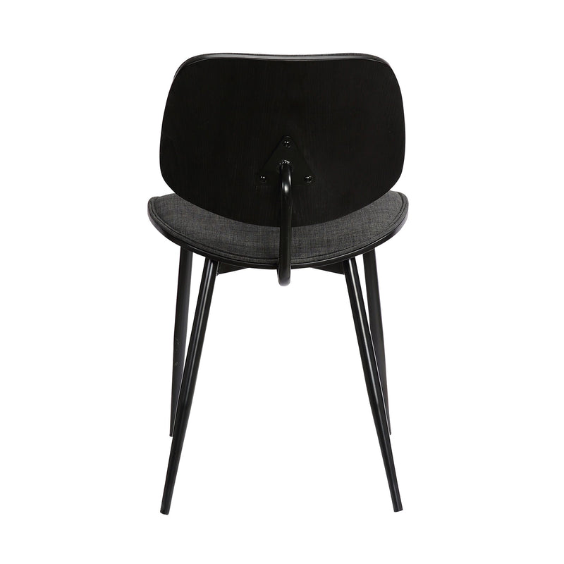 Lizzy Charcoal Modern Dining Accent Chairs - Set of 2 - Furniture City (CA)l