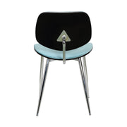 Lizzy Blue Velvet Modern Dining Accent Chairs - Set of 2 - Furniture City (CA)l