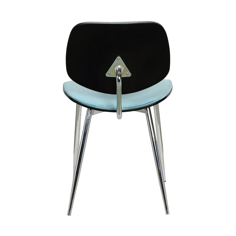 Lizzy Blue Velvet Modern Dining Accent Chairs - Set of 2 - Furniture City (CA)l