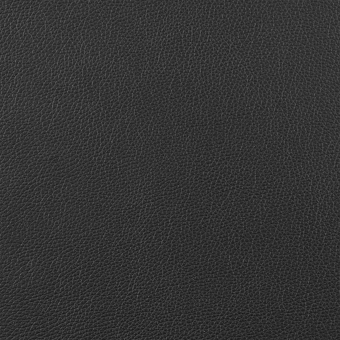 Madrid 30" Bar Height Swivel Black Faux Leather and Metal Bar Stool