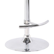 Malibu Swivel Barstool in Black Faux Leather with Dark Oak Wood Finish - Furniture City (CA)l