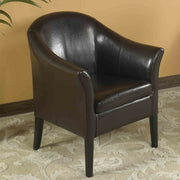 1404 Brown Leather Club Chair - Furniture City (CA)l