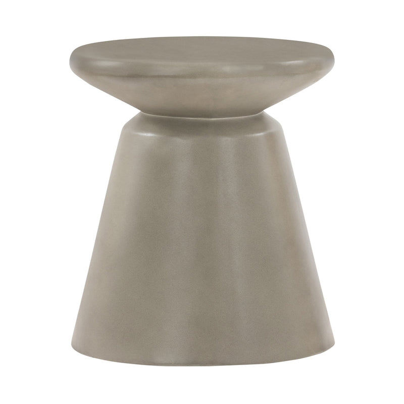 Umbre Concrete Indoor Outdoor Accent Stool End Table - Furniture City (CA)l