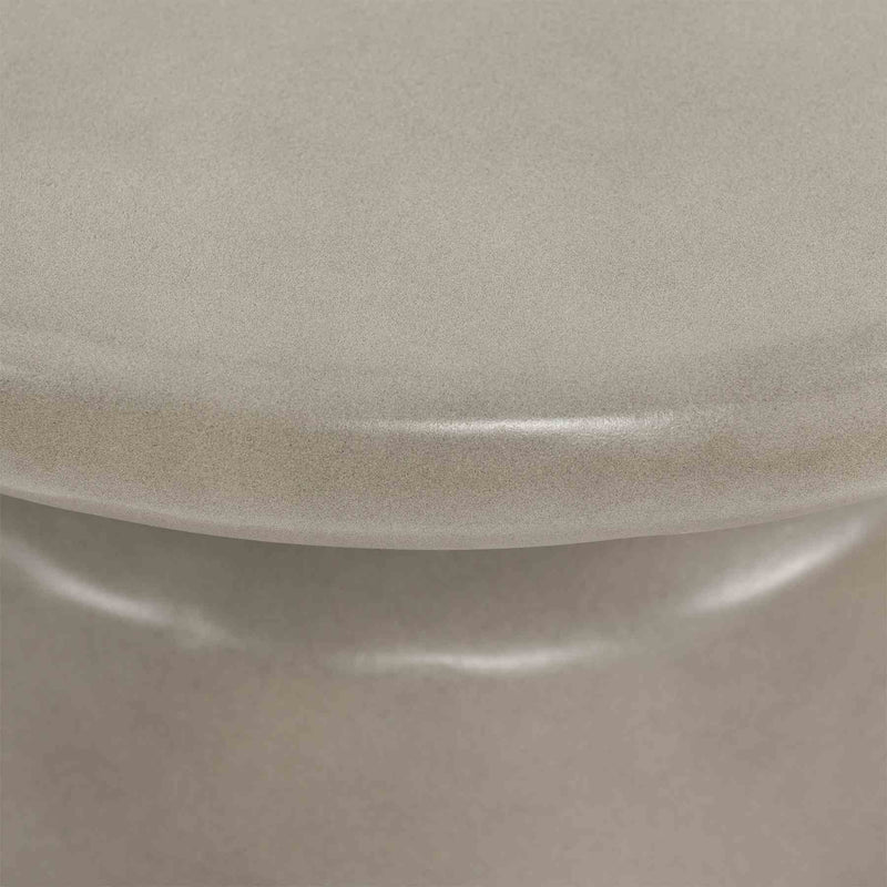 Umbre Concrete Indoor Outdoor Accent Stool End Table - Furniture City (CA)l
