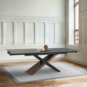 Milena Extendable Dining Table in Stone and Wood - Furniture City (CA)l