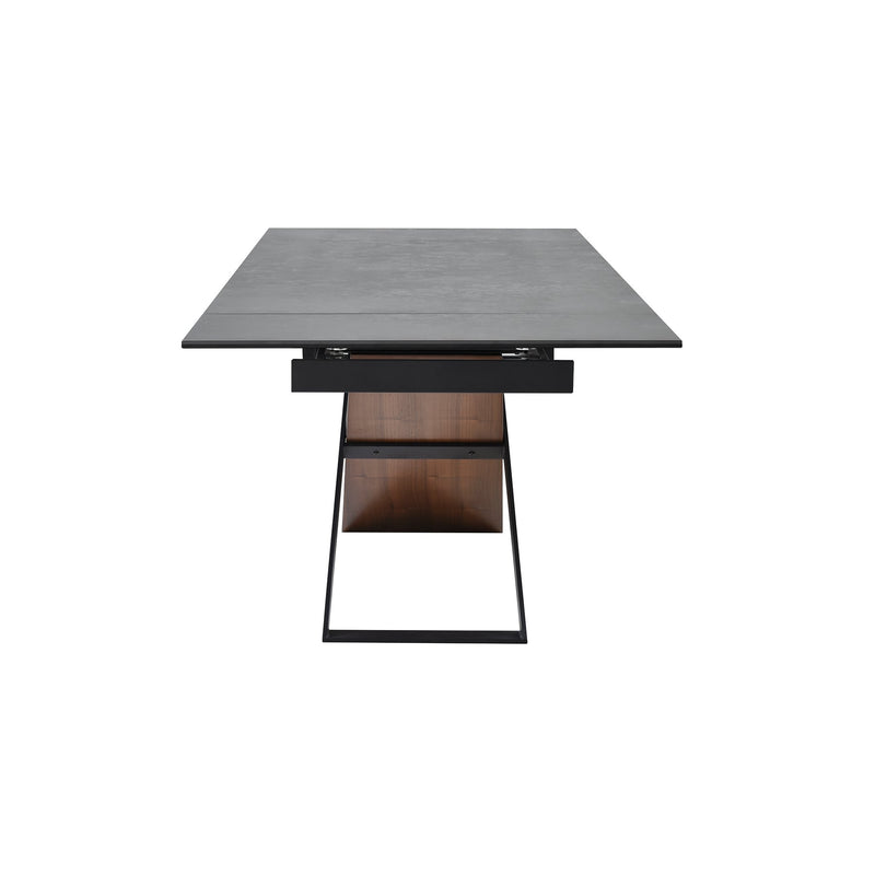Milena Extendable Dining Table in Stone and Wood - Furniture City (CA)l
