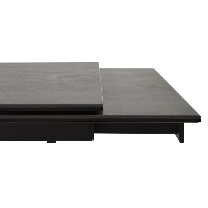 Milena Extendable Dining Table in Stone and Wood - Furniture City (CA)l