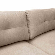 Michalina 84" Beige Fabric Sofa with Black Metal Legs - Furniture City (CA)l
