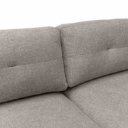 Michalina 84" Gray Fabric Sofa with Black Metal Legs - Furniture City (CA)l